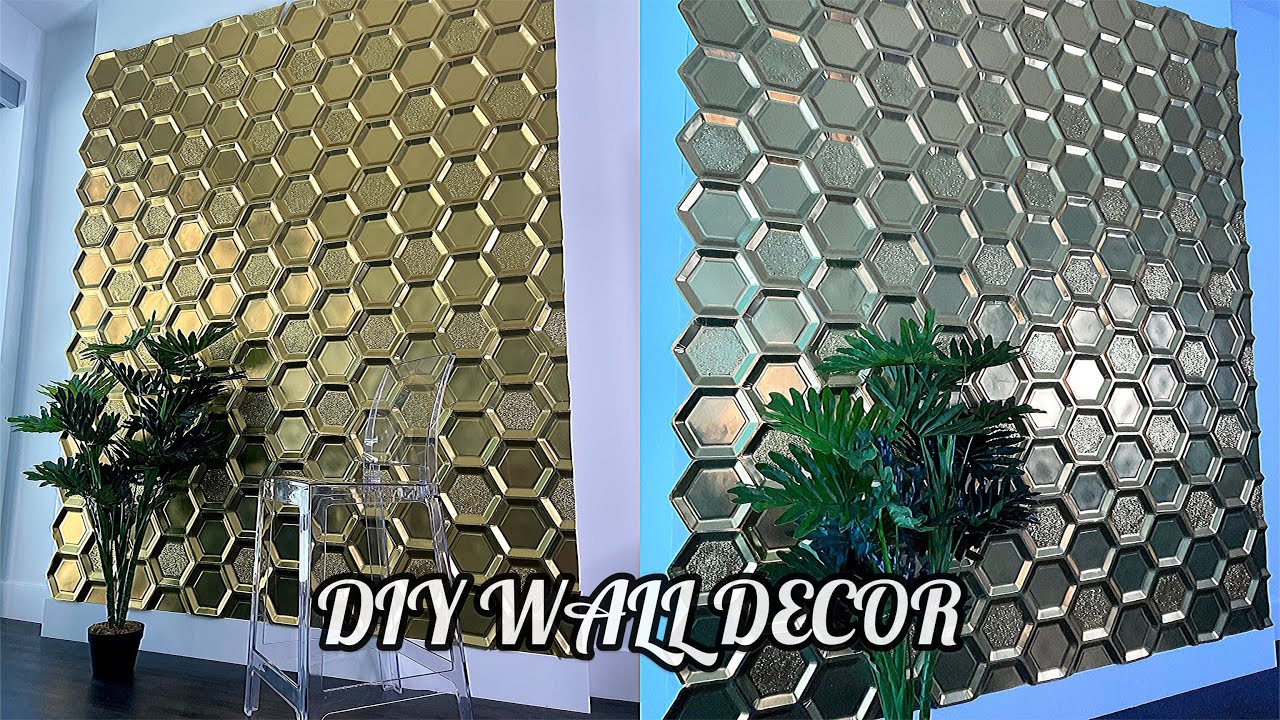 DIY WALL DECOR MADE OUT OF PAPER PLATES • RENTER FRIENDLY WALL DECOR • 3D WALL DECOR • TARGET DIY