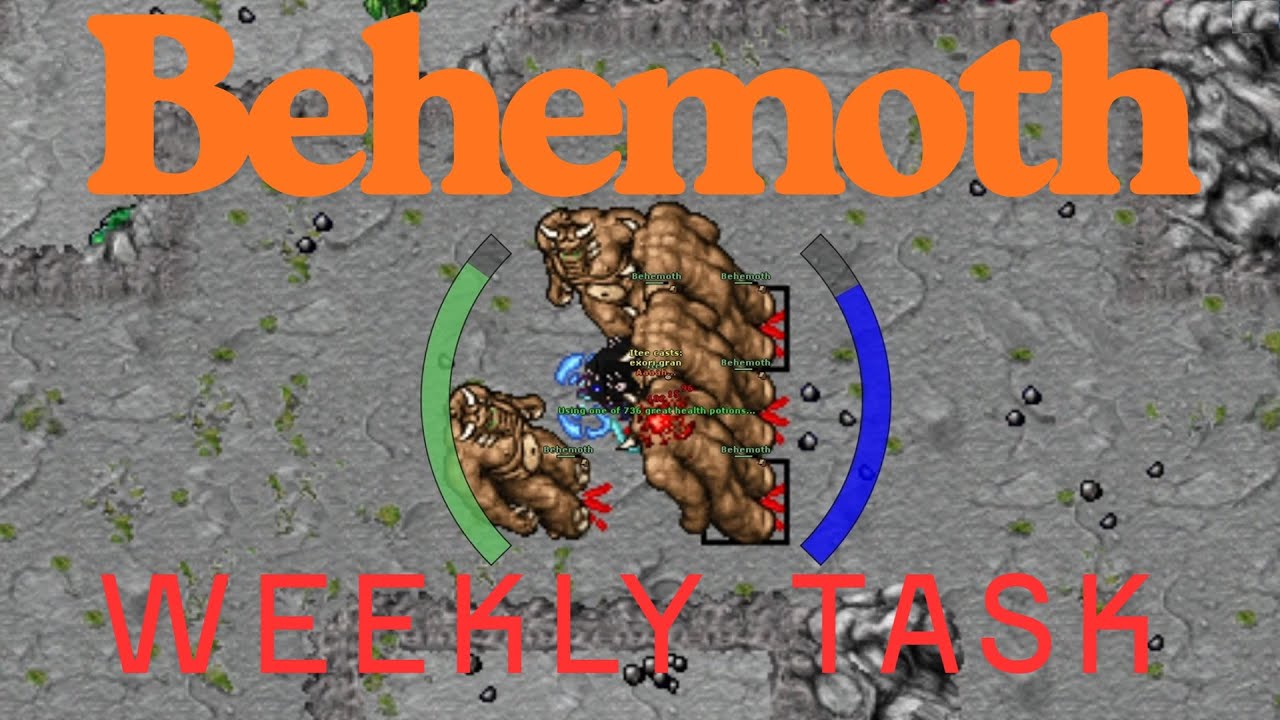 Tibia Behemoth Weekly Task Libery Bay Moutain Bestiary #tibia #tibia2026  #tibiaglobal #weeklytask
