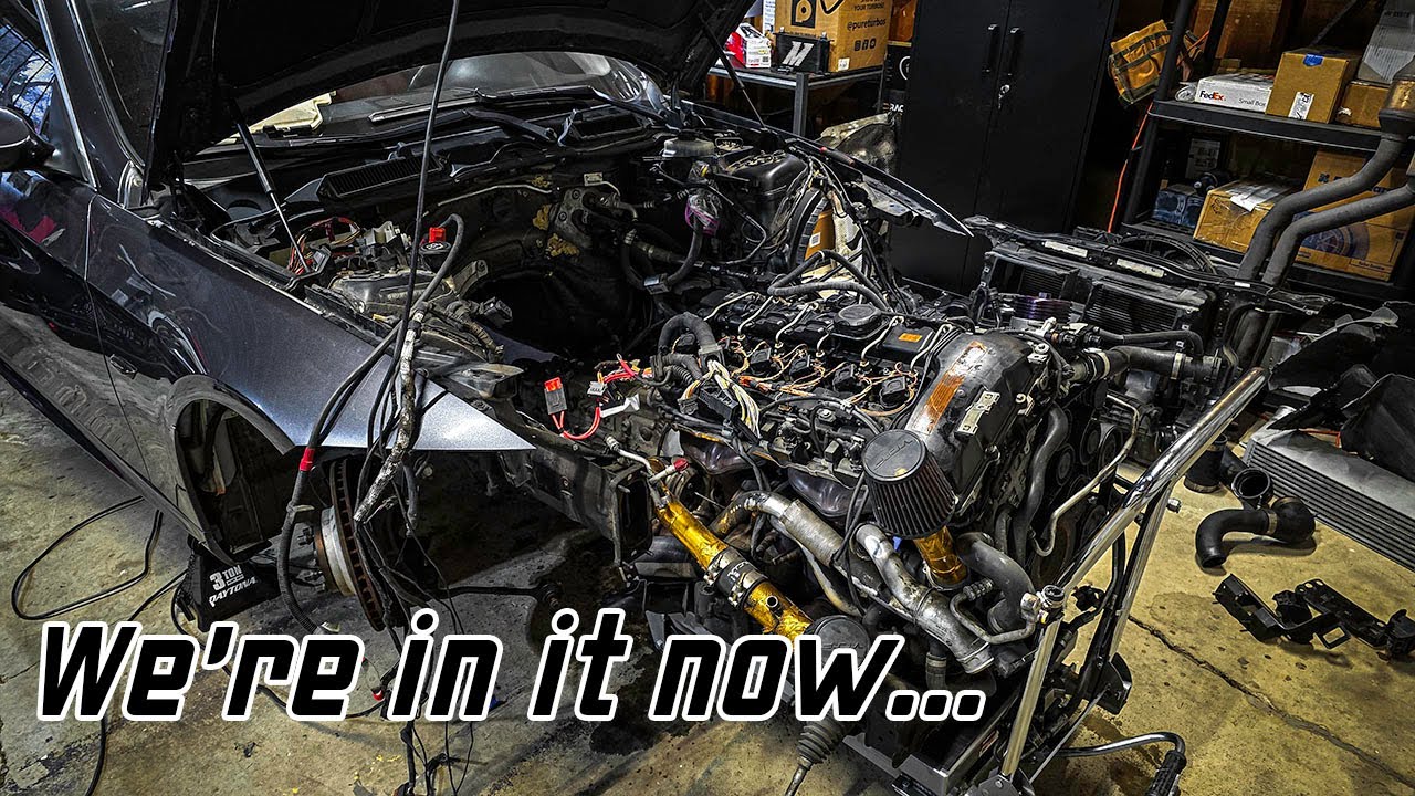 Completley removing my N54 Xdrive engine! -  How to (Long overdue mods and overhaul)