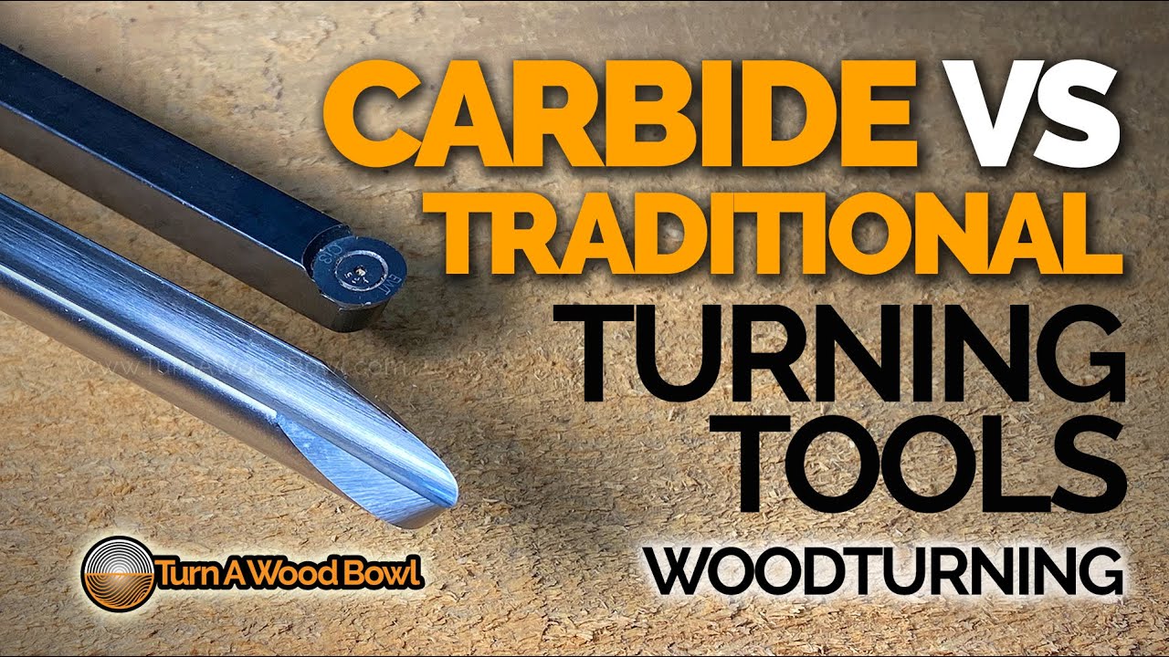 Carbide Turning Tools VS Traditional Bowl Gouge HSS Video