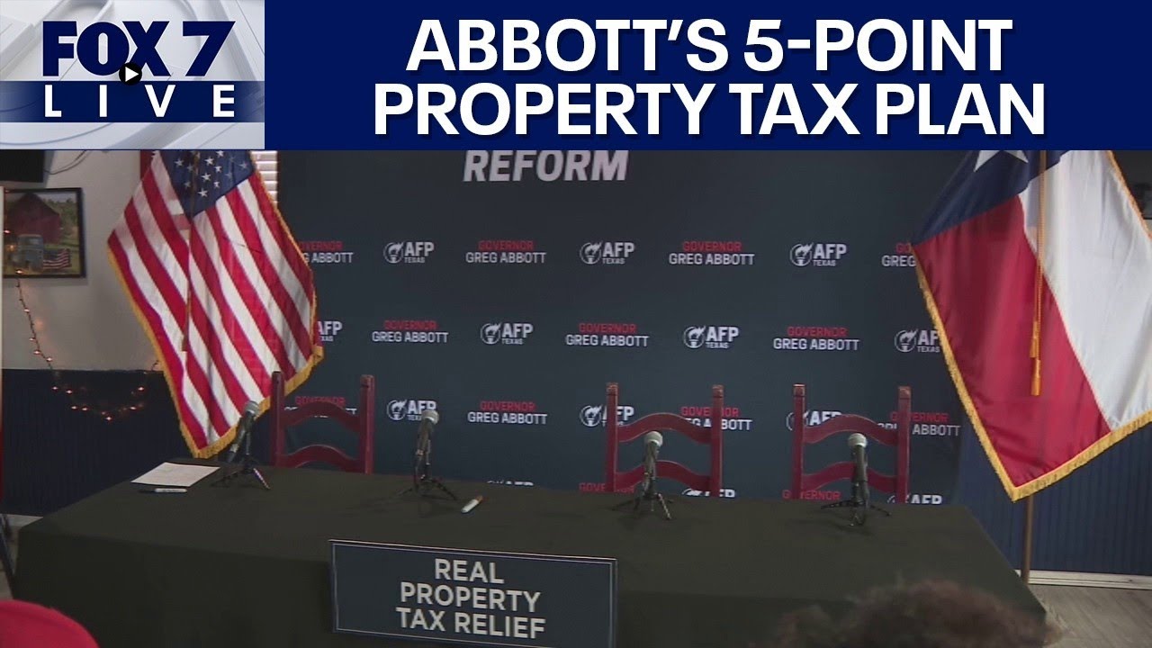 LIVE: Abbott on his 5-point property tax plan