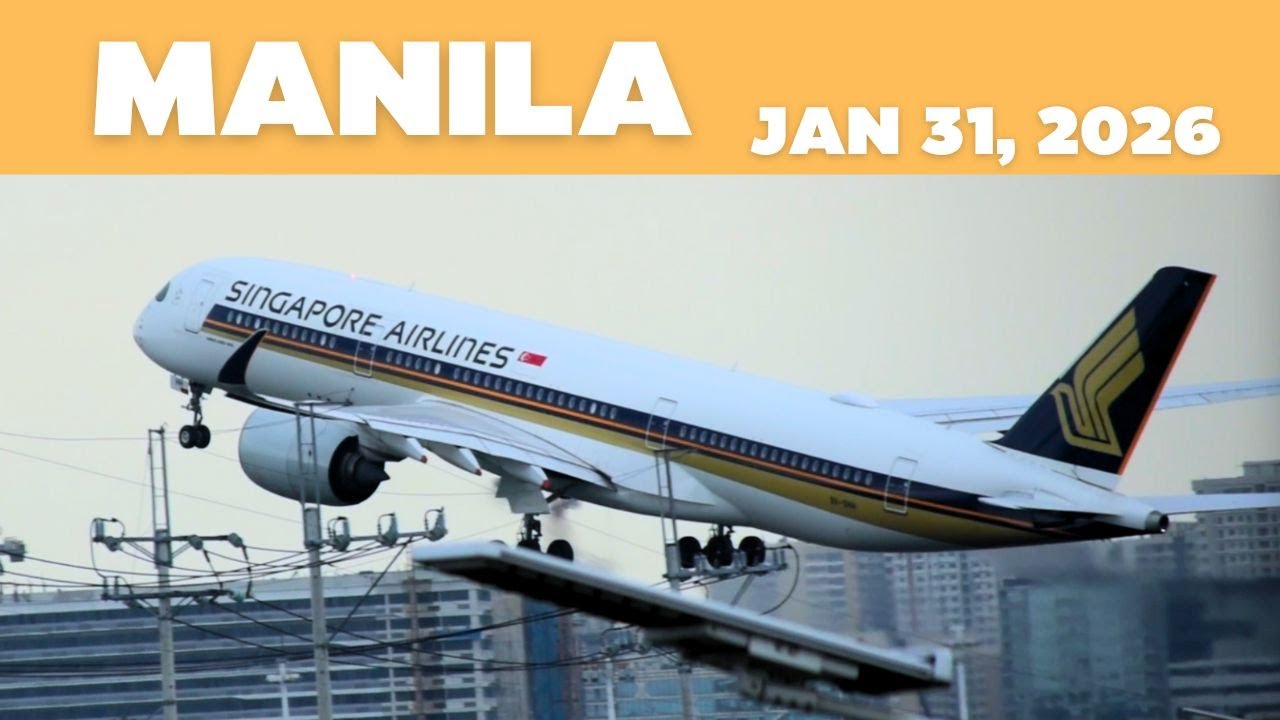 Manila Plane Spotting: Afternoon Rush - Takeoff  and Landing / Jan 31, 2026