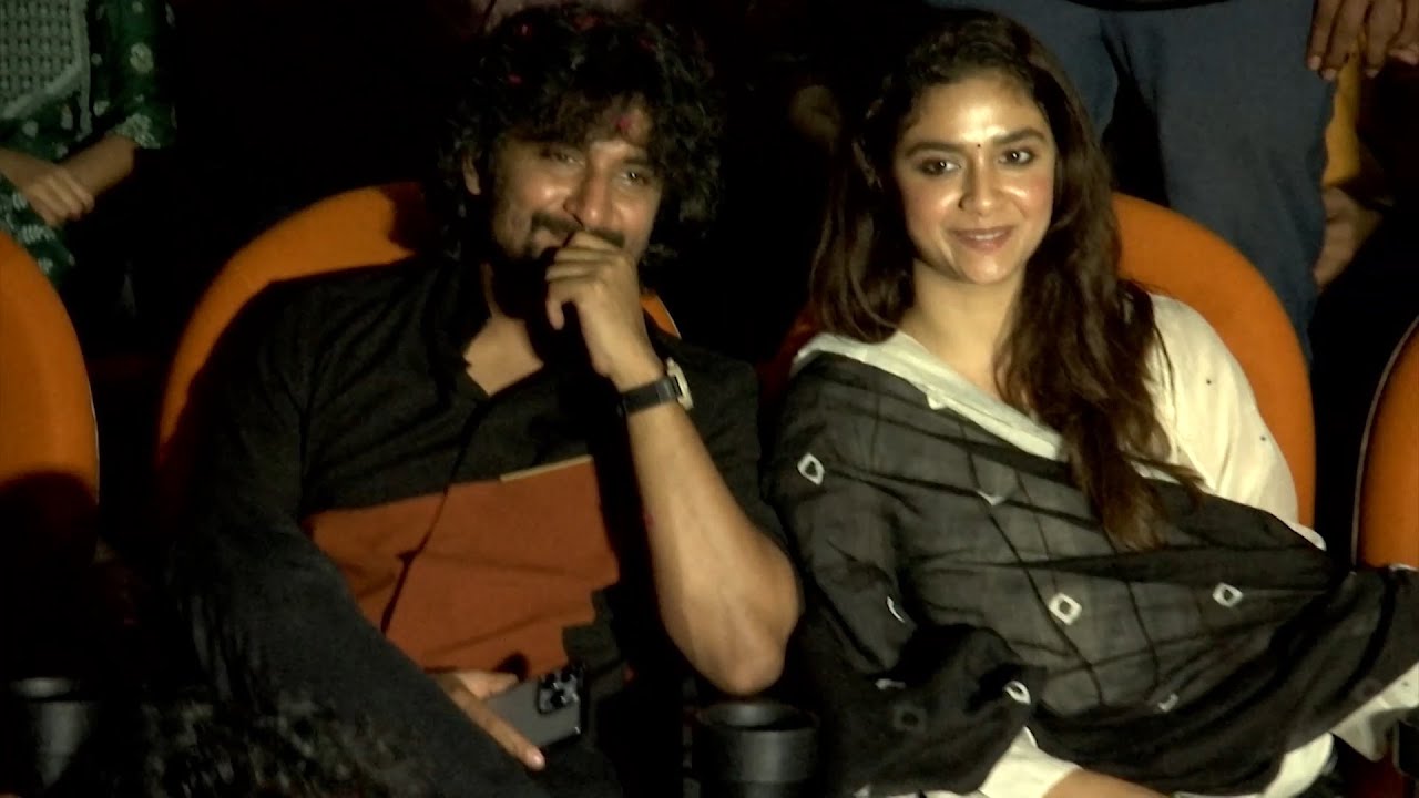Nani and Keerthy Suresh Watched Dasara Movie @ Sudarshan 35mm Theater