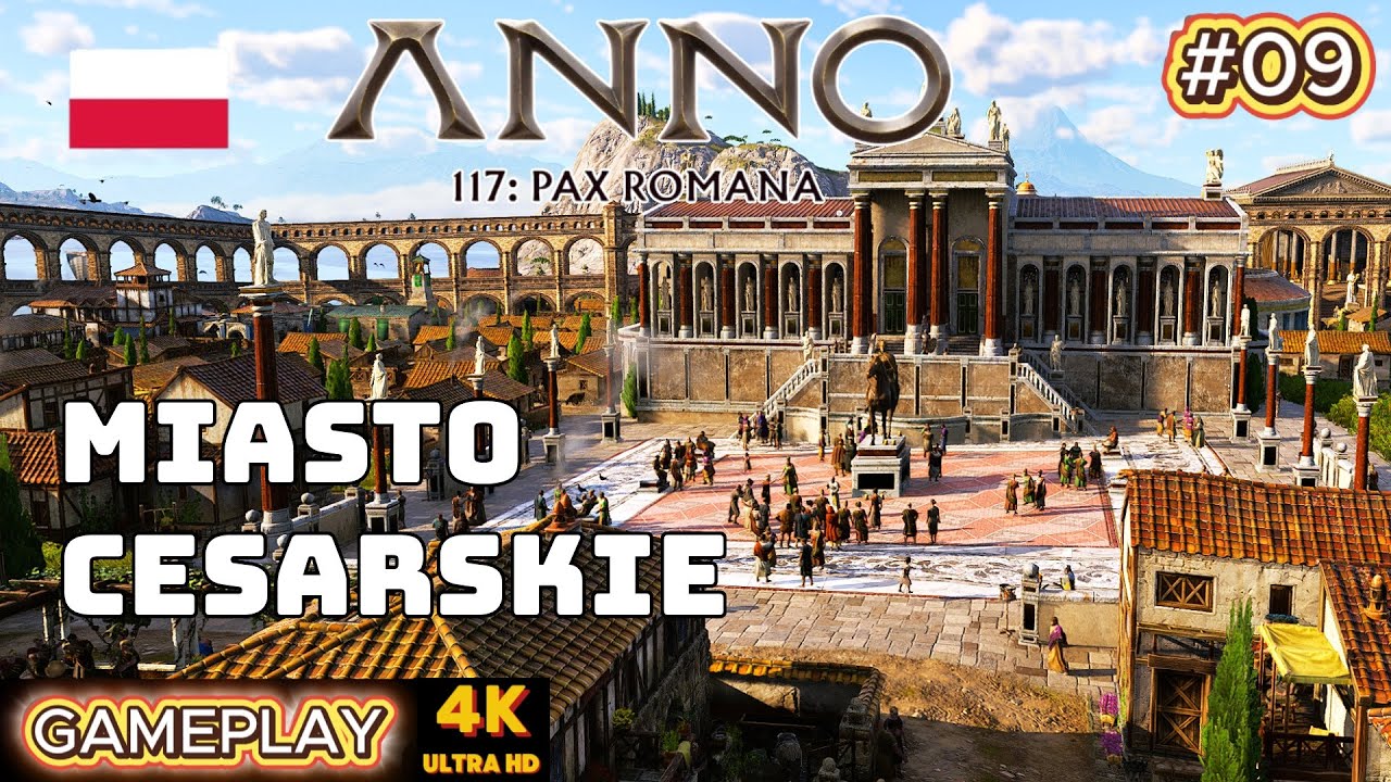 Anno 117: Pax Romana PL – odc. 9 🏛️ Upiększanie centrum i produkcja tog | Gameplay po Polsku
