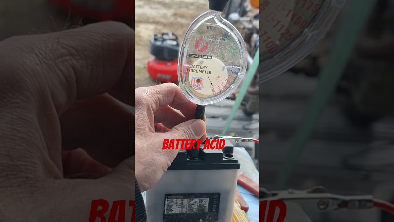 Trik z areometrem, z kt&oacute;rego korzysta każdy mechanik #akumulator #motoryzacja #profesjonalna porada