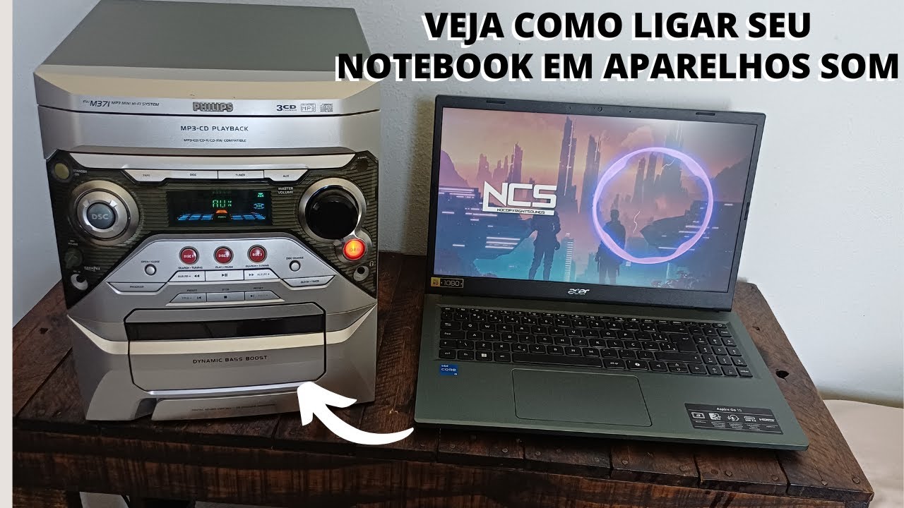 Como Ligar o Notebook no Aparelho de Som