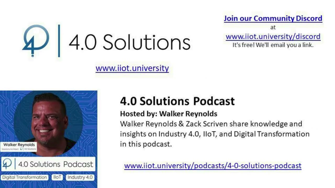 2025 Jan.16 Walker Reynolds, President & Solutions Architect for  4.0 Solutions
