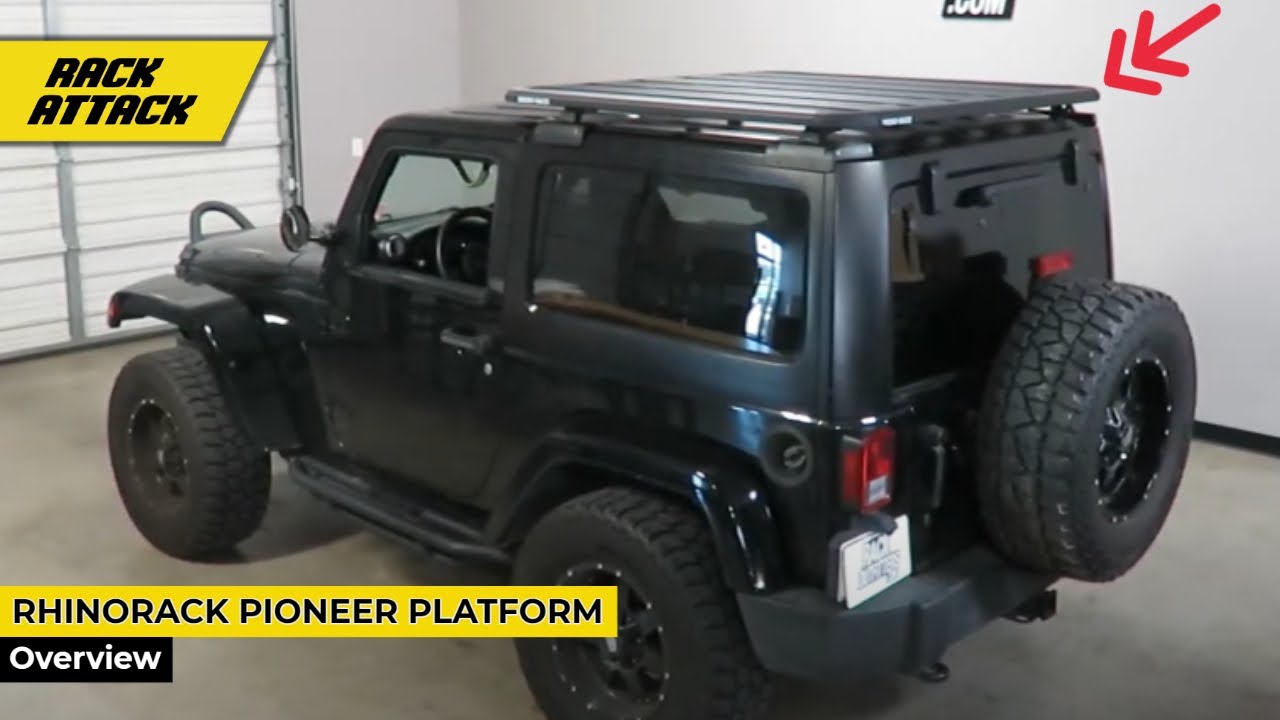 Jeep Wrangler JK 2 Door Hardtop with Rhino-Rack Pioneer Platform