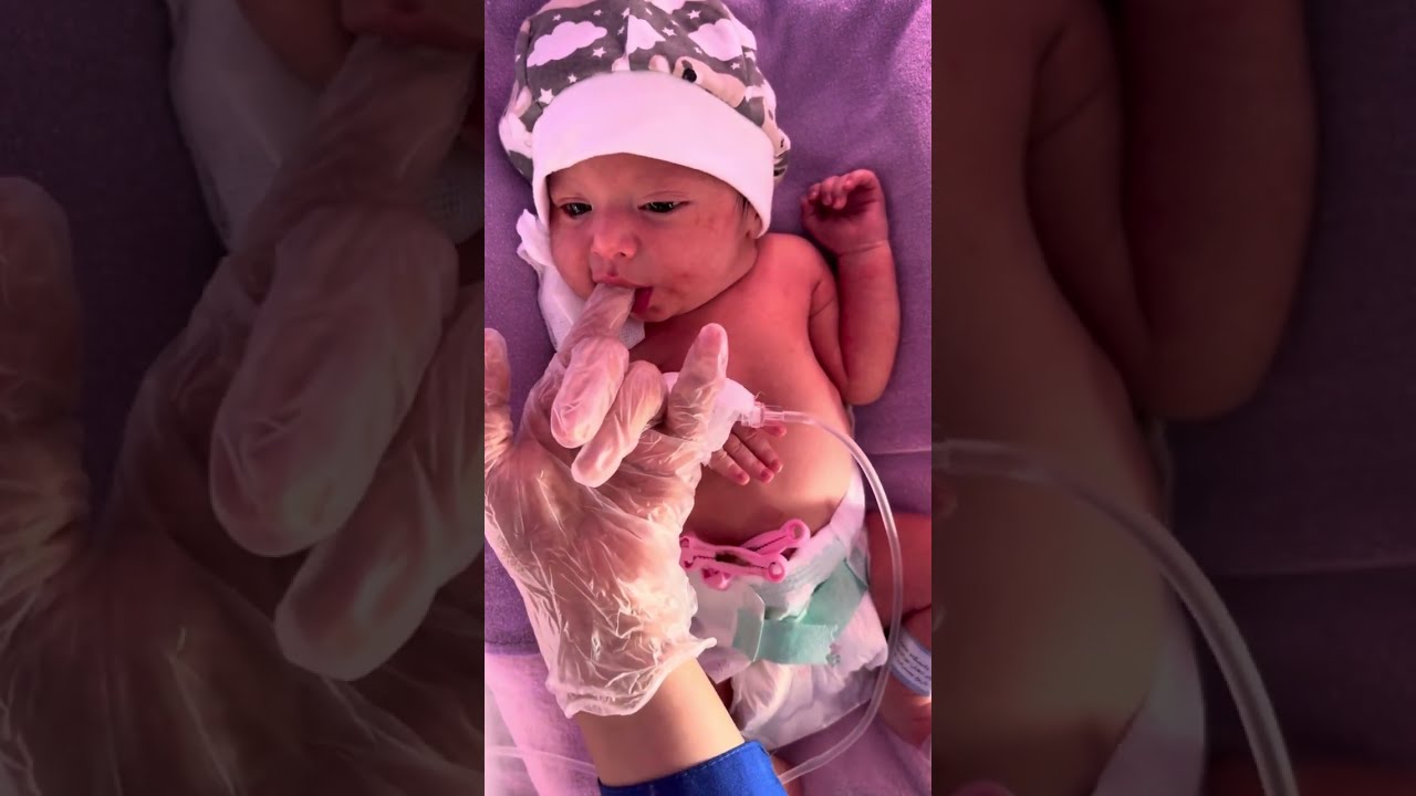 Finger-feeding with a syringe 