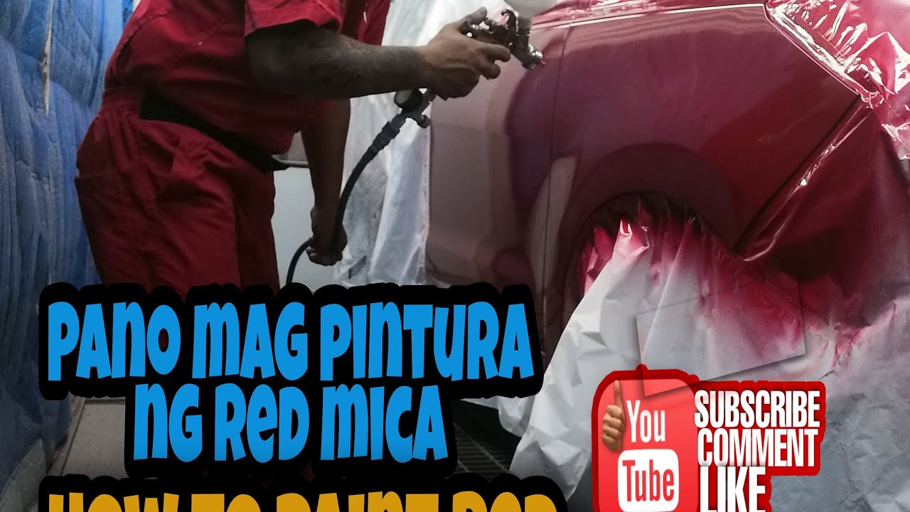 How to Paint Red Mica Color Toyota Innova / Paano Mag Pintura ng Red Mica Toyota Innova (PINOY)