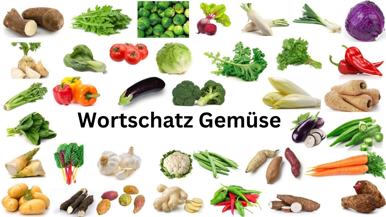 Wortschatz Gemüse  ( 50+Wörter )