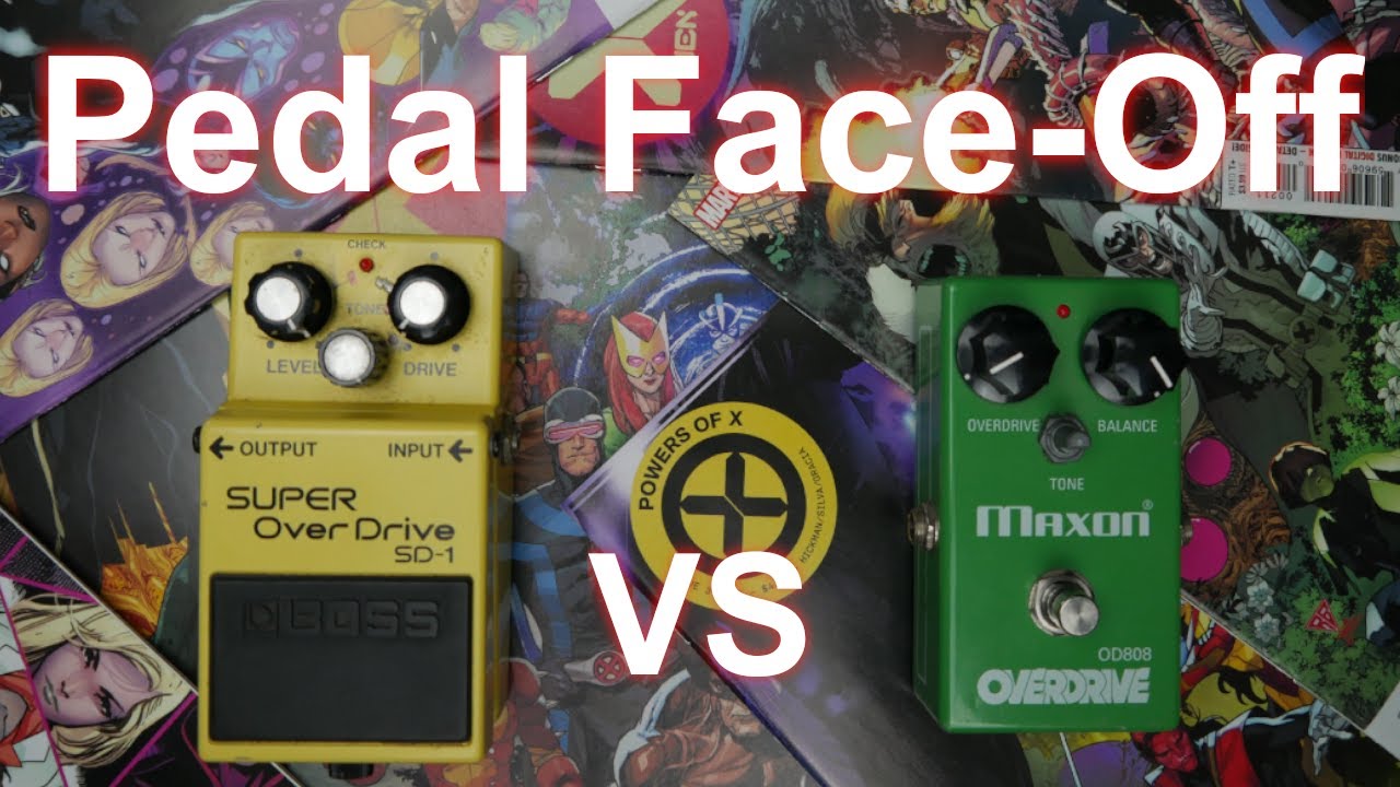 Pedal Face-Off – Boss SD-1 vs. Maxon OD808 Overdrive Pedal comparison