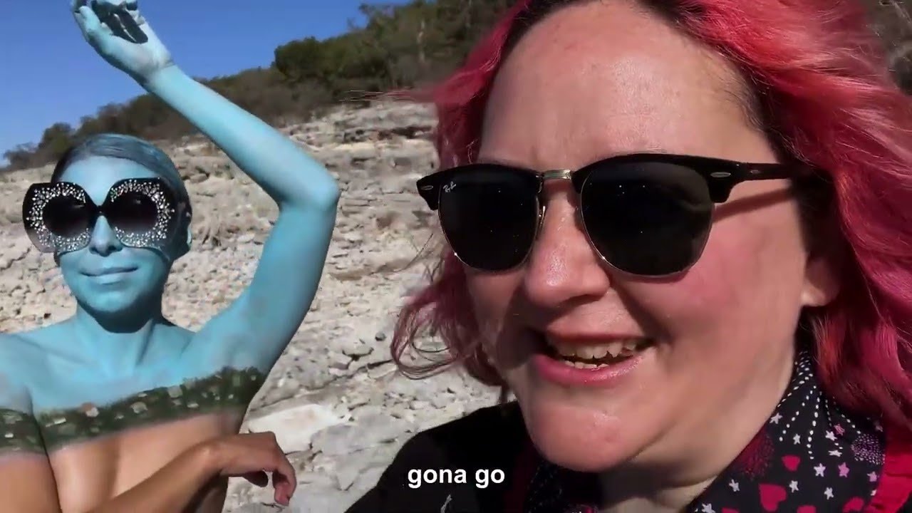 Naked People Get Painted At A Nudist Beach In Austin!