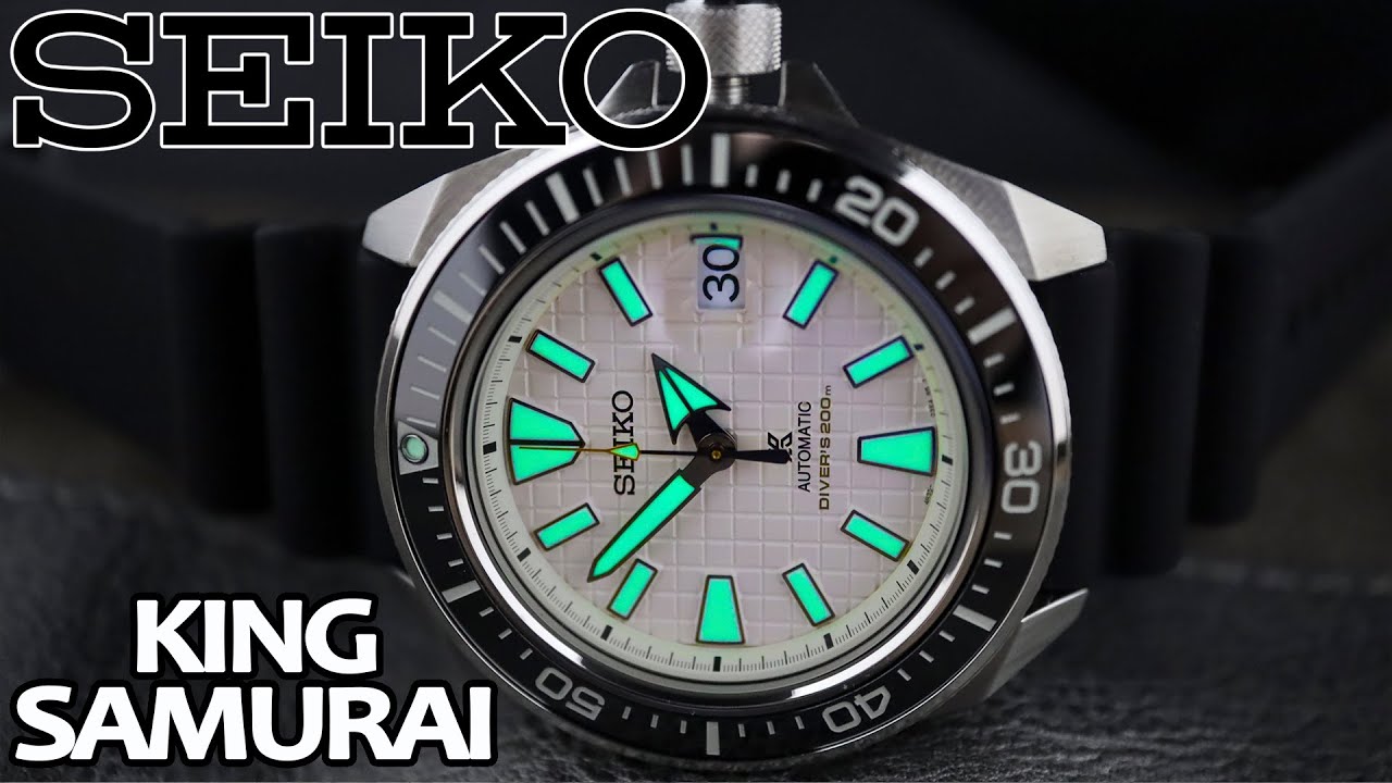 SEIKO KING Samurai SRPE37 Full Review | White Waffle Dial Seiko Samurai - 2020 Seiko Catalog Divers