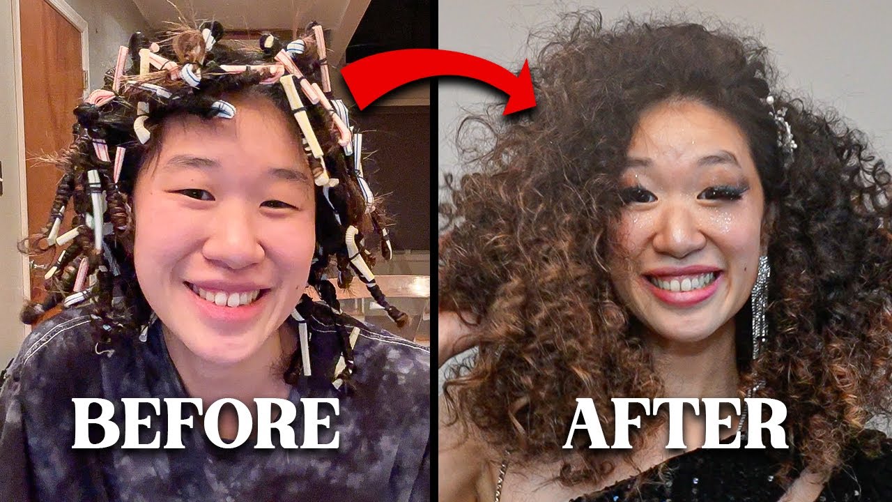 I put straws in my hair to get EXTREMELY curly hair!