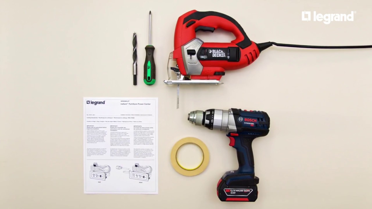 How to Install radiant&reg; Furniture Power Centers | Legrand