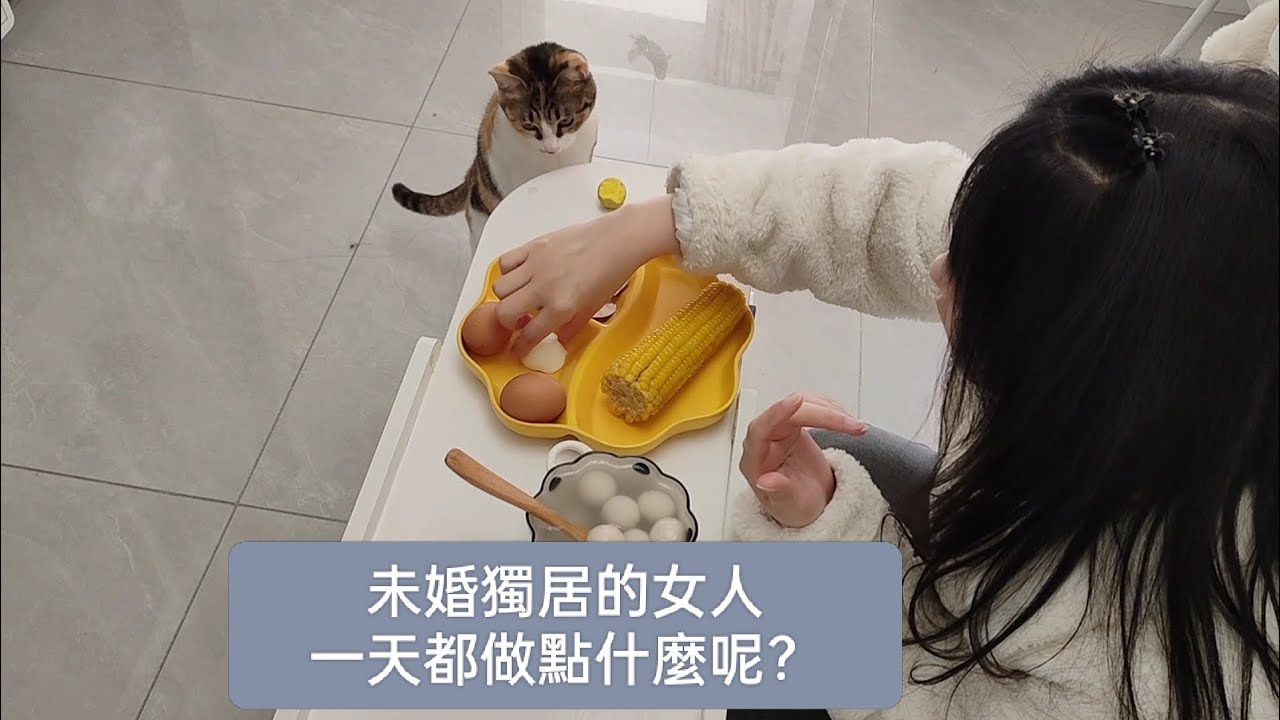 未婚獨居的女人一天都做點什麼呢？#vlog #美食分享日常 #日常vlog #cat #貓咪 #独居日记 