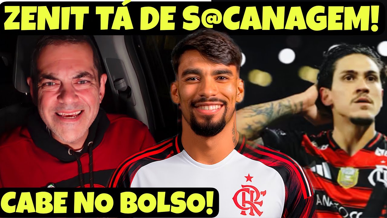CABE NO BOLSO DO FLA! PAQUETÁ VENDIDO POR €29 MILHÕES! ZENIT QUER CONTRATAR PEDRO POR R$196 MILHÕES!