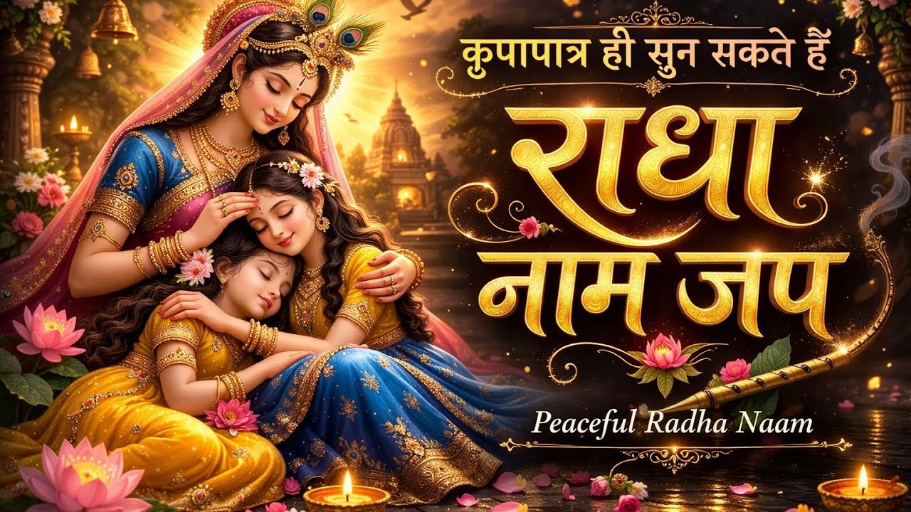 अखंड श्री राधा नाम जप 1008 Baar Shri Radha Naam Jaap 1008 Times Radha Naam Dhun | Peace Tunes राधा