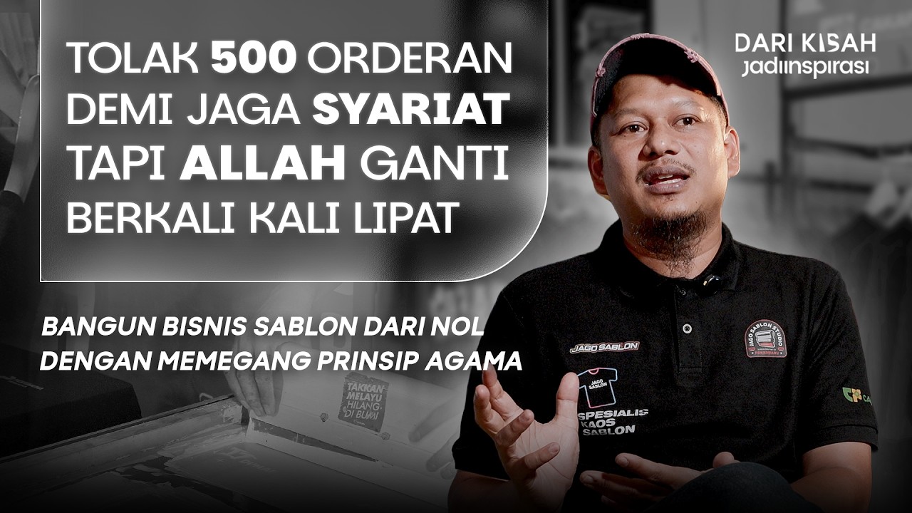 Gak Cuma Jago Sablon! Pengusaha Lokal ini Juga Jago Menjaga Prinsip Agamanya 🙏🏻 - Jago Sablon PKU