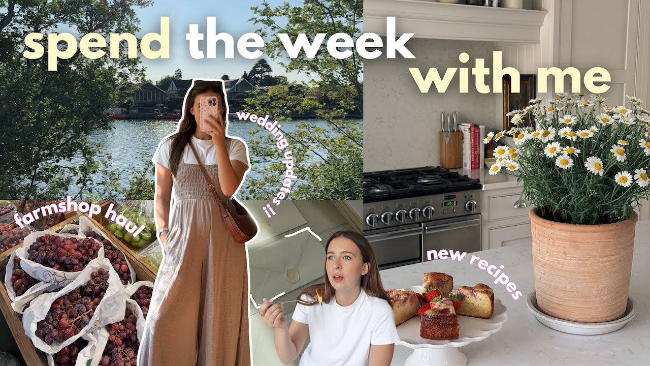 spend the week with me 🌸 baking, farm shop & wedding updates!