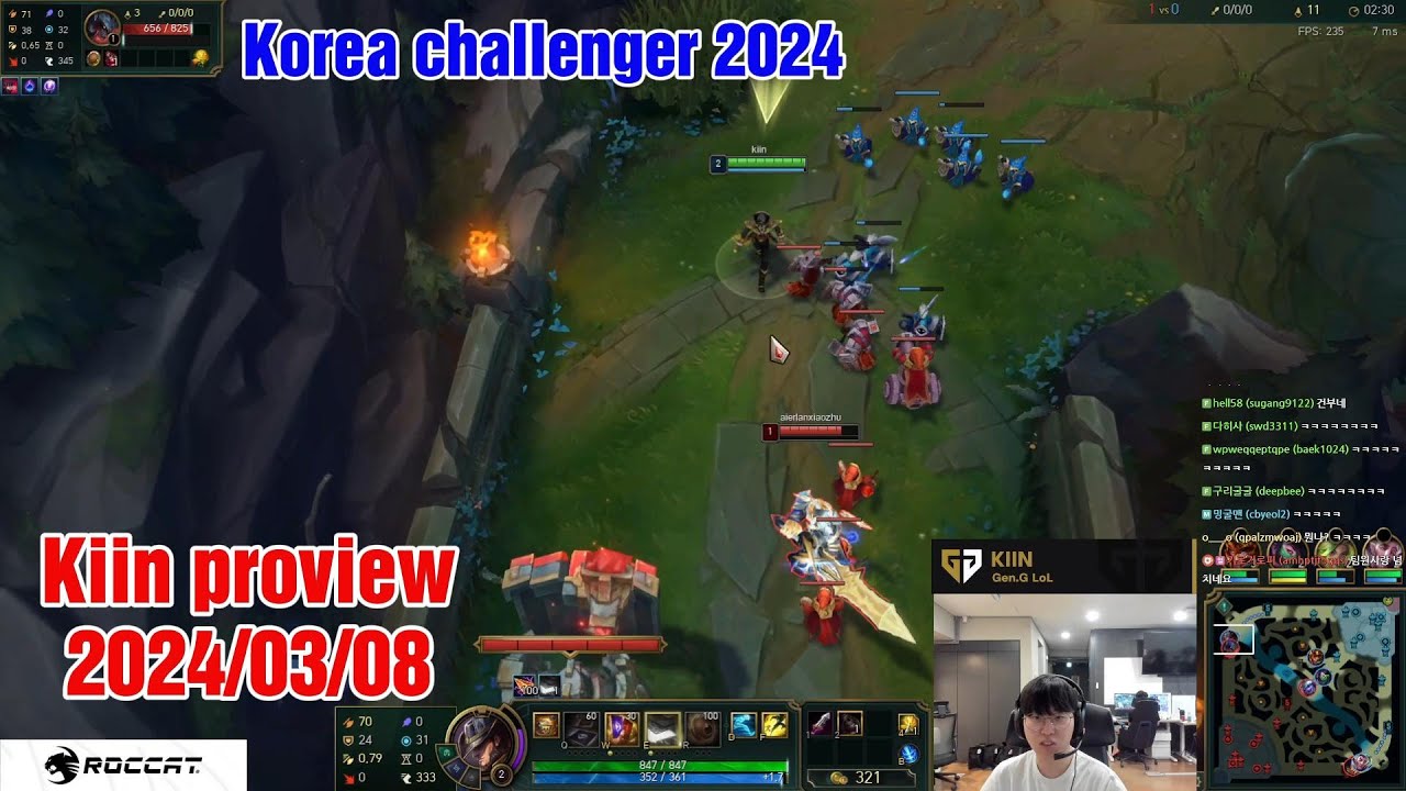 Kiin proview 2024/03/08 twisted fate cassiopeia Korea challenger | Kiin第一视角