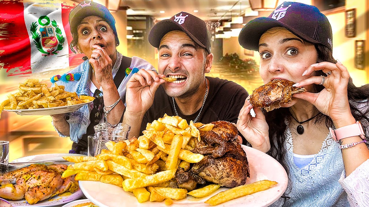 ESPAÑOLA prueba el POLLO A LA BRASA por PRIMERA VEZ!!