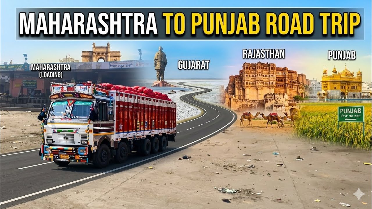 Maharashtra Nasik se Punjab ka safar pyaj loading