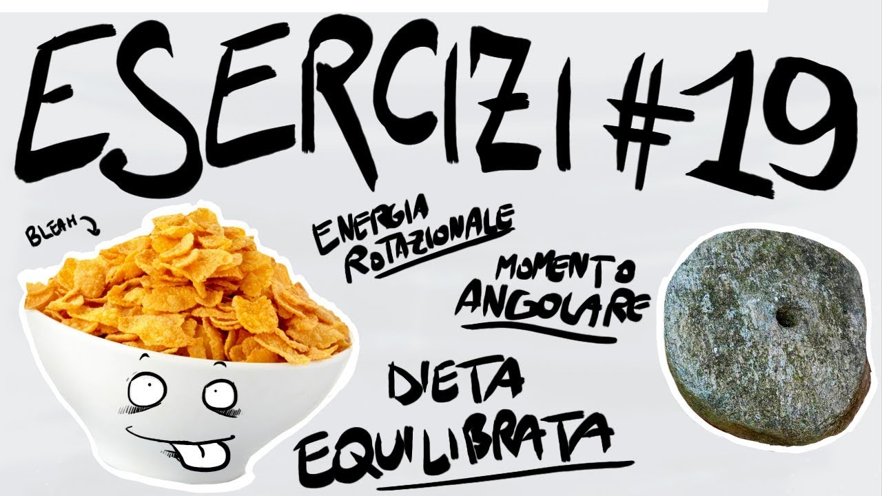 FISICA Esercizi #19 - ENERGIA CINETICA ROTAZIONALE, MOMENTO ANGOLARE, MOTO di ROTOLAMENTO