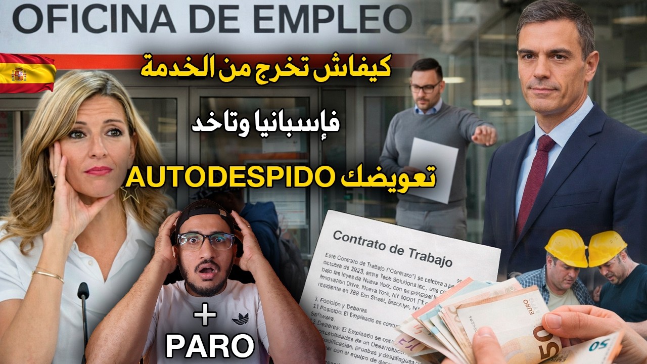 كيفاش تخرج من الخدمة فإسبانيا وتاخد Autodespido وتعويضك + PARO 💼