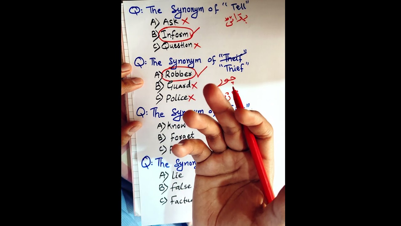 Learn English Synonyms 