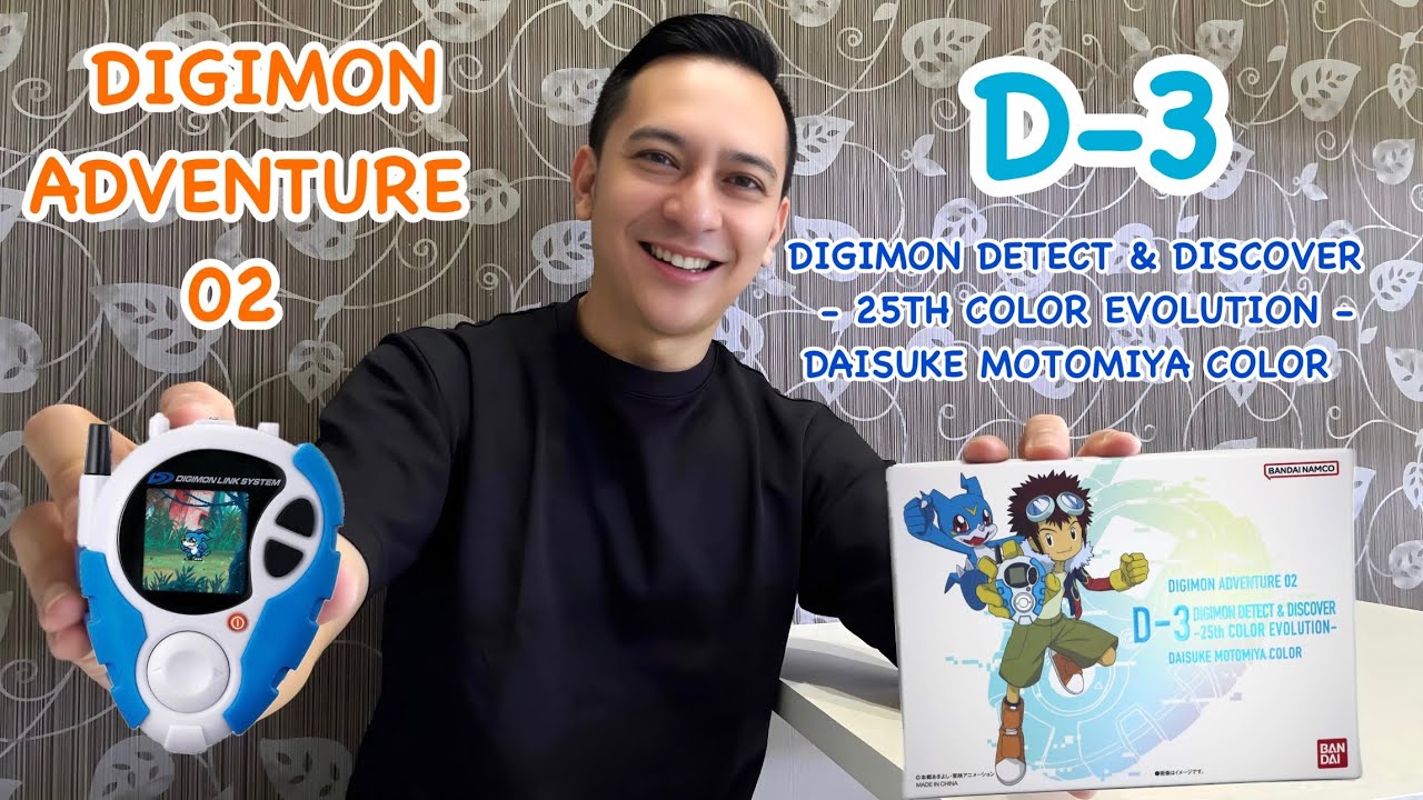 Unboxing & First Look Digivice Digimon Adventure 02 D-3 25th Color Evolution Daisuke Motomiya Color