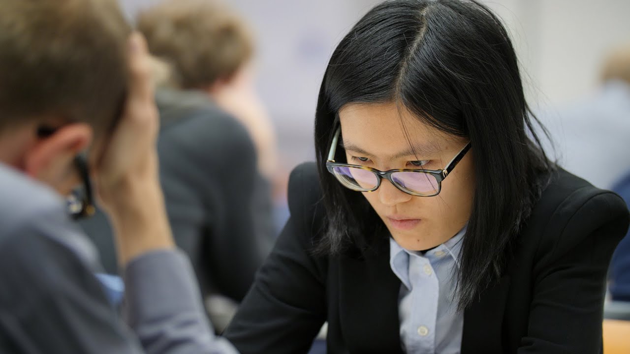 Hou Yifan Checkmates a Grandmaster with ???
