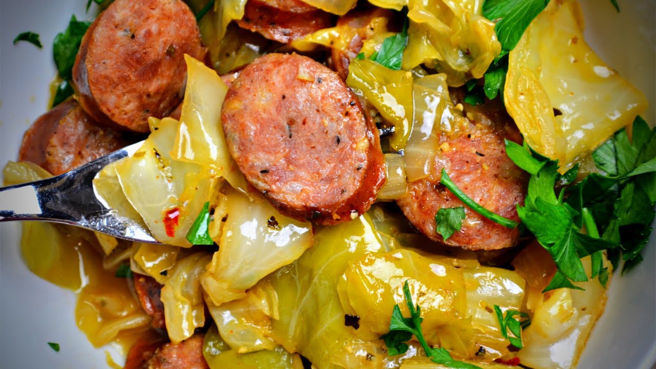 Instant Pot Cabbage and Smoked Sausage | Low-Carb | Keto-Friendly
