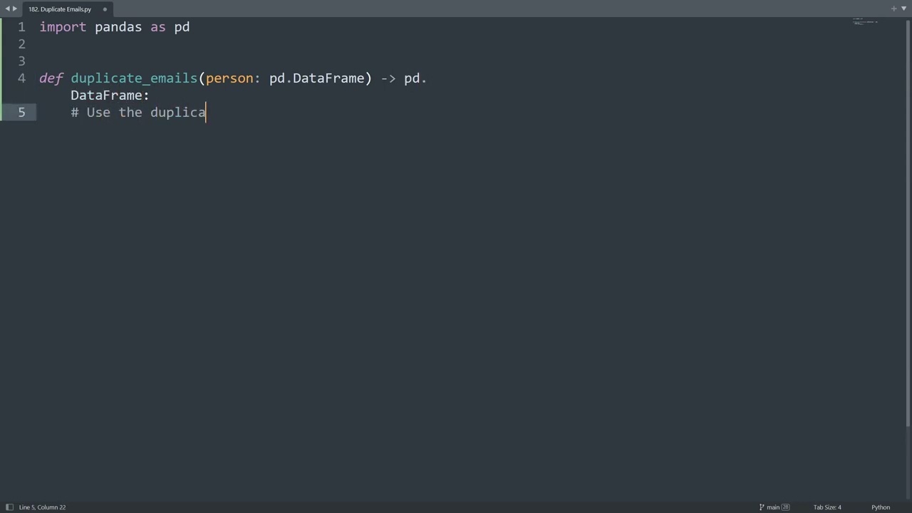 Leetcode 182. Duplicate Emails in Python | Python Leetcode | Python Coding Tutorial | Python ASMR