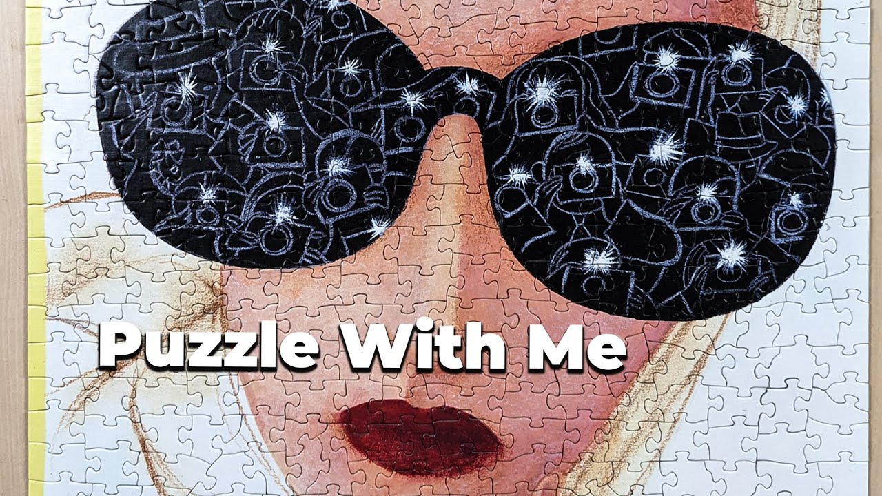 Doing a 500 Piece puzzle in Real Time! New York Puzzle Company - A Star is Born