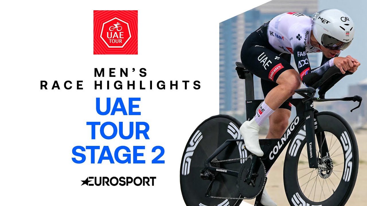THRILLING TIME TRIAL! 😮&zwj;💨 | Stage 2 Race Men's Highlights UAE Tour 2025 | Eurosport Cycling