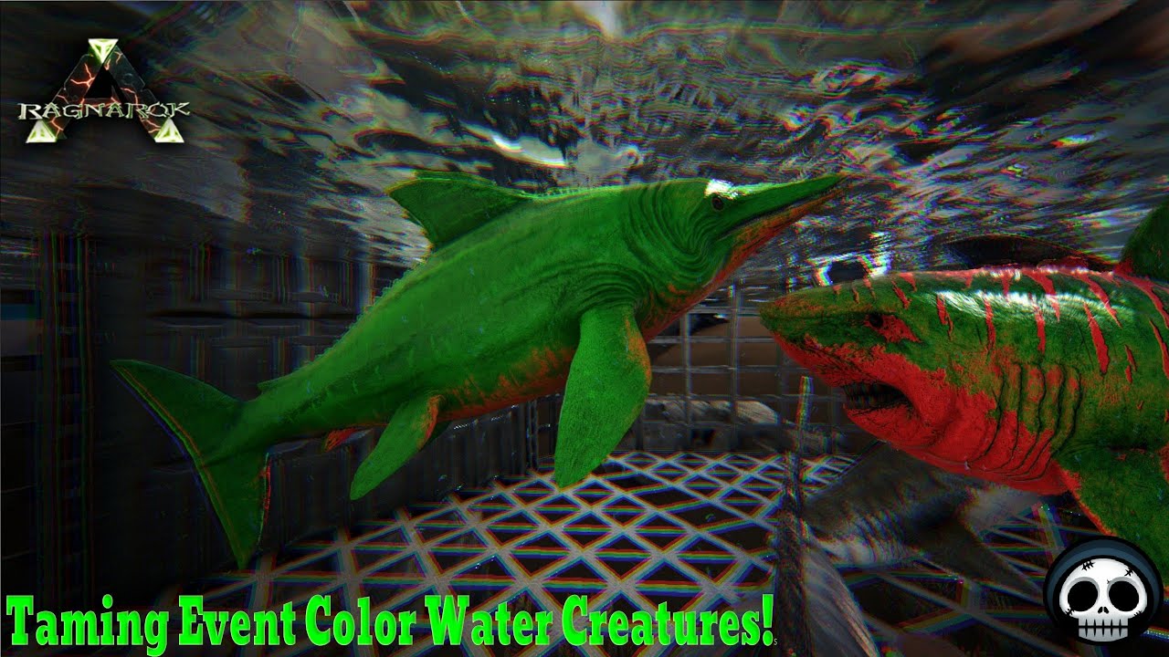 Event Color Megalodon and Dolphin Taming! Ark Ragnarok Part 53