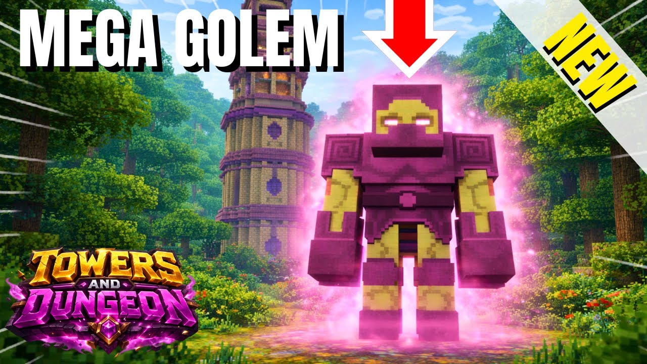 😱 MINECRAT TOWERS & DUNGEON || Encontramos los GOLEMS mas FUERTES!!