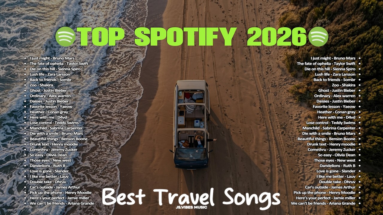 Top Trending Spotify 2026 ~ Viral on Tiktok | Positive Vibes Music - The fate of ophelia, Bruno Mars