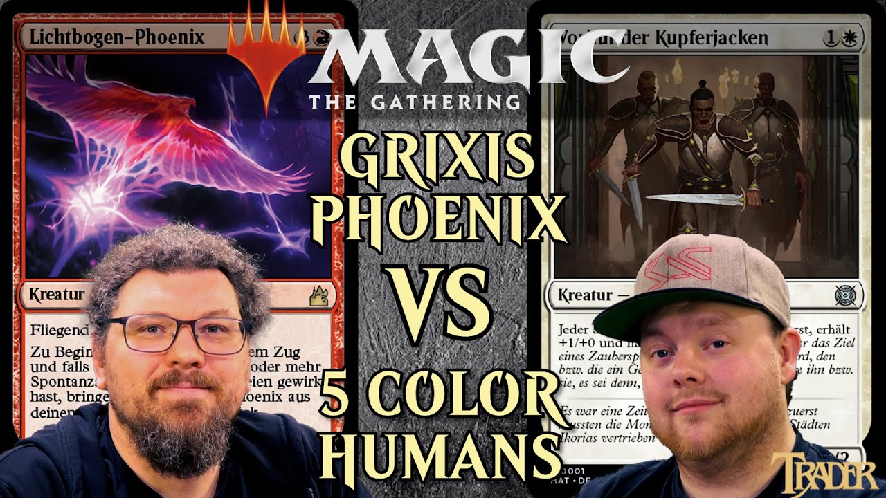 MTG Pioneer Format Deck Duelle | Magic the Gathering deutsch | grixis phoenix vs 5 color humans