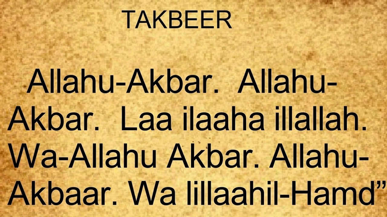 Takbeer For Eid  Allahu Akbar - Non Stop #KHAIR_ZAD
