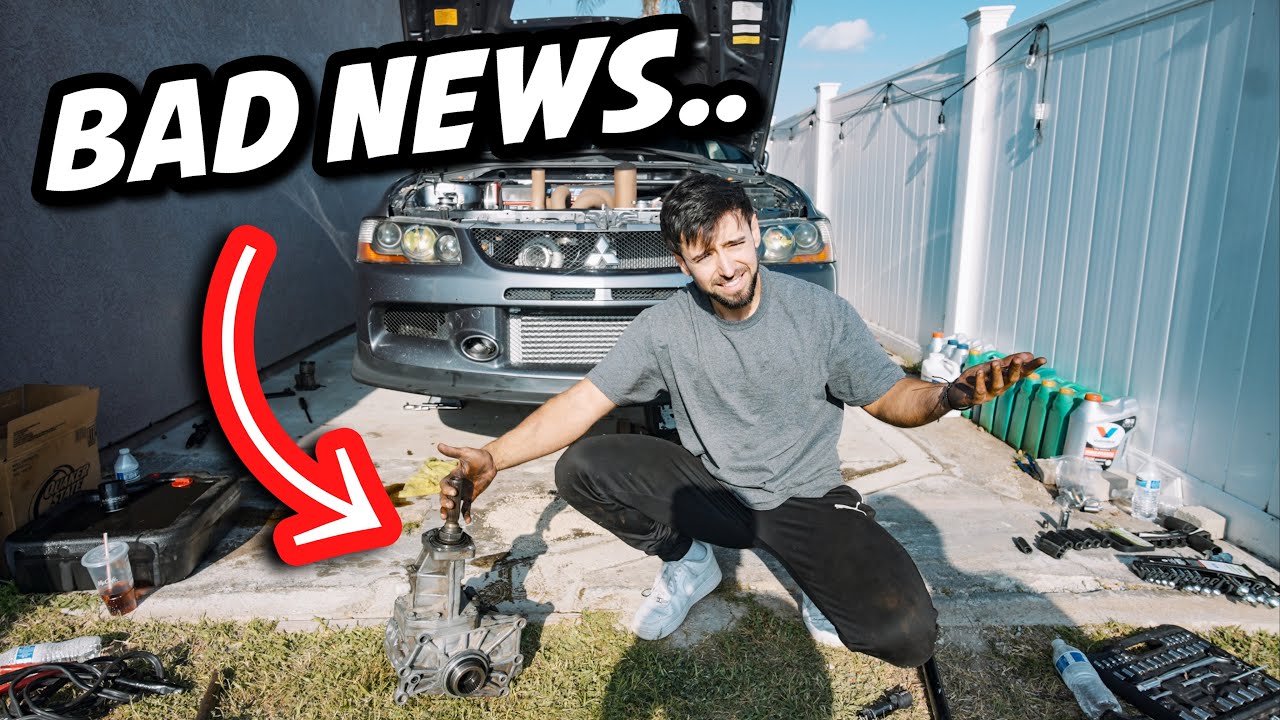 This Almost TOTALED My 560WHP Mitsubishi EVO.. | Transfer Case Removal