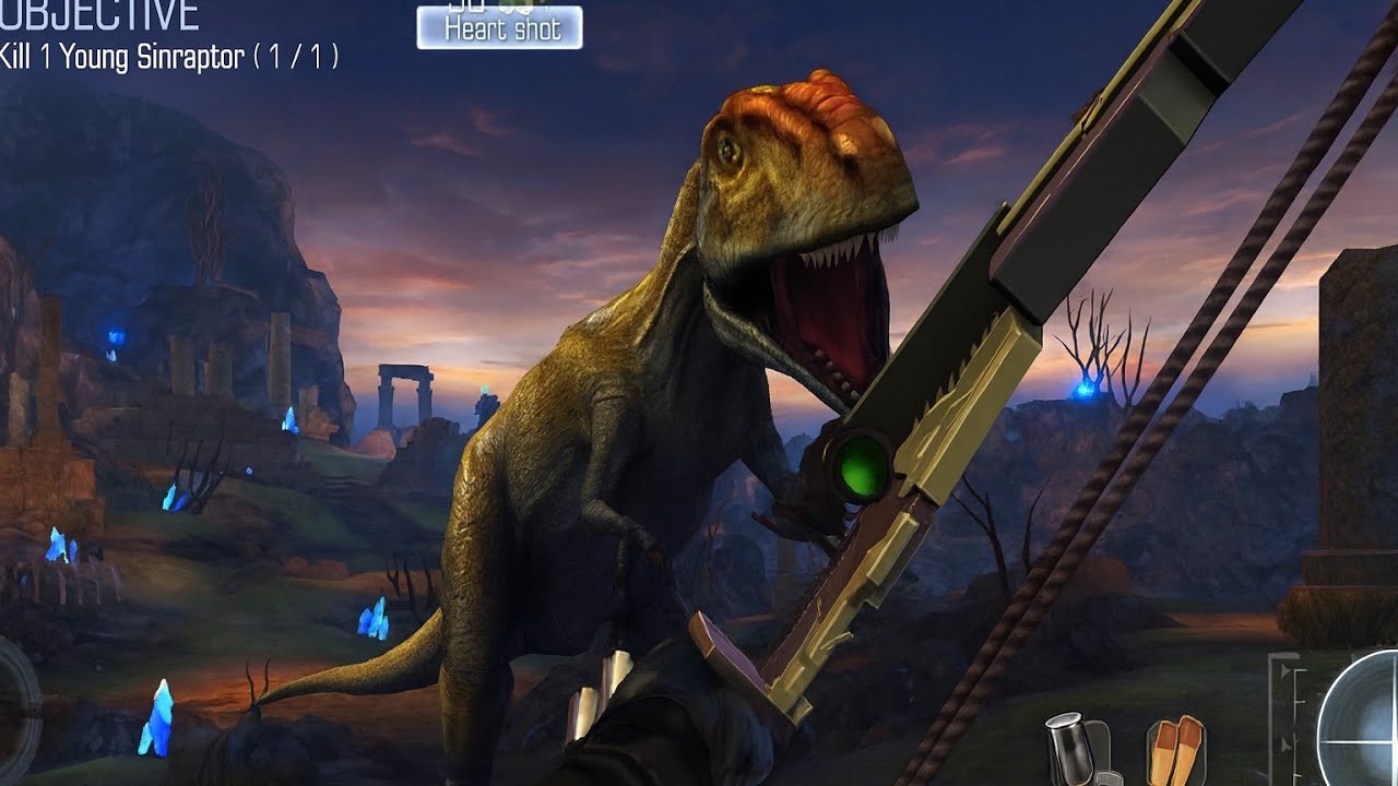 DINO HUNTER: DEADLY SHORE - Gameplay Walkthrough Part 342 Kill 1 Young Sinraptor