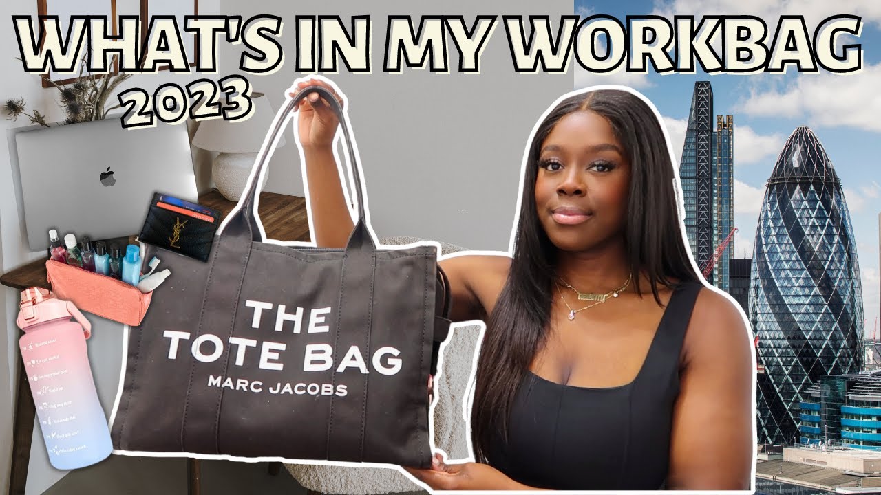 What's In My Work Bag 2023 | Marc Jacobs Canvas Tote Large Review