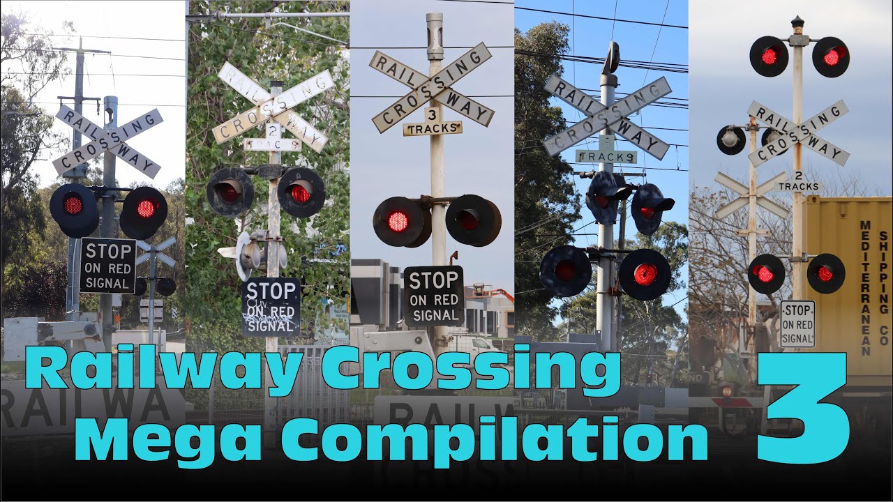 Railway Crossing Mega Compilation 3
