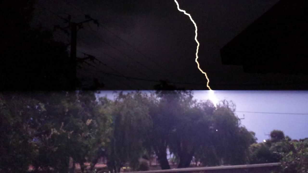 Adelaide's post-heatwave thunderstorm