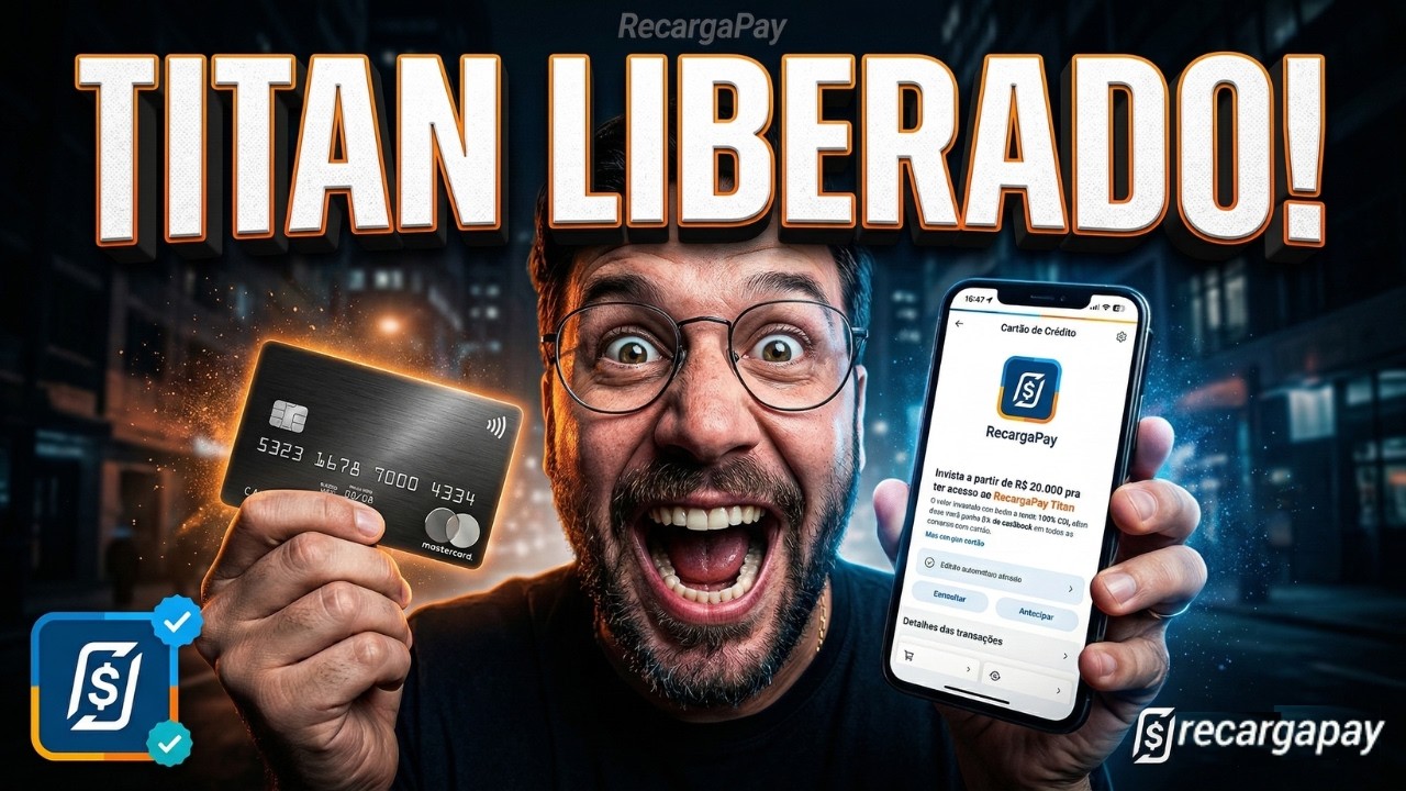 LIBEROU CART&Atilde;O TITAN! O Que o RecargaPay Esconde Nas Entrelinhas!