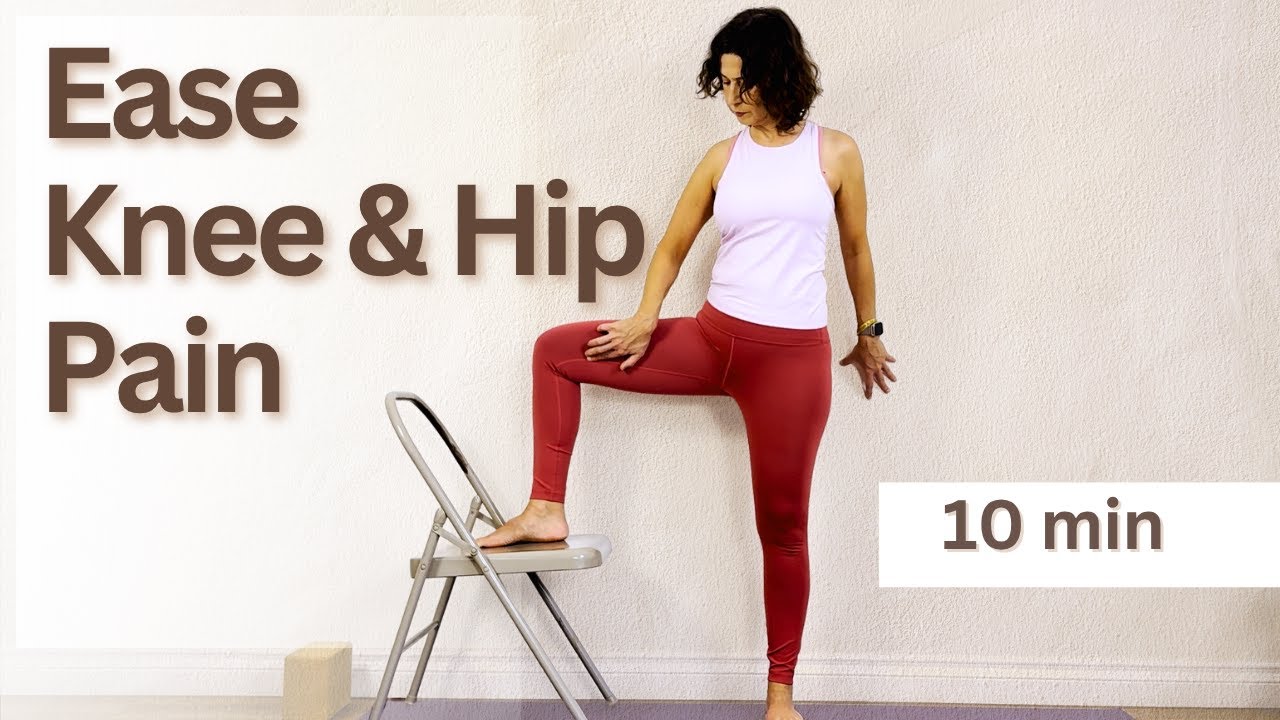 10-Minute Standing Yoga for Knee & Hip Pain Relief | Iyengar Yoga Therapy Routine