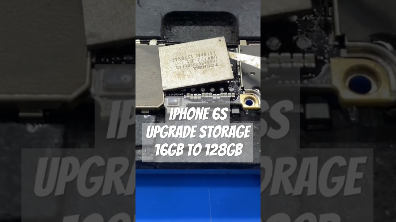 iPhone 6s Upgrade Storage 16gb to 128gb #cellphonerepair #iphone #tech #repair #smartphone
